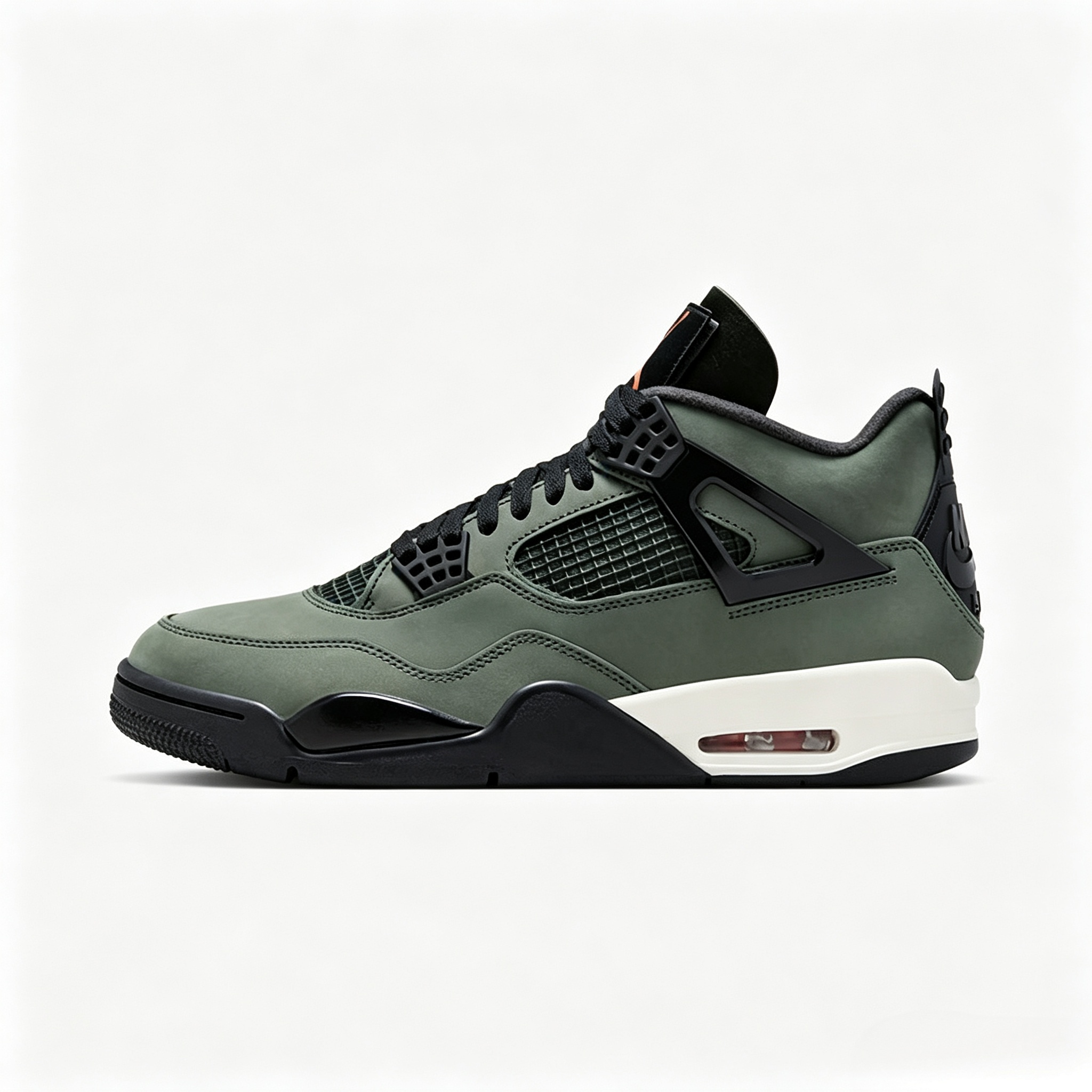 Air Jordan 4 x UNDEFEATED Men’s Retro Basketball Sneakers Olive Black IB1519‑200