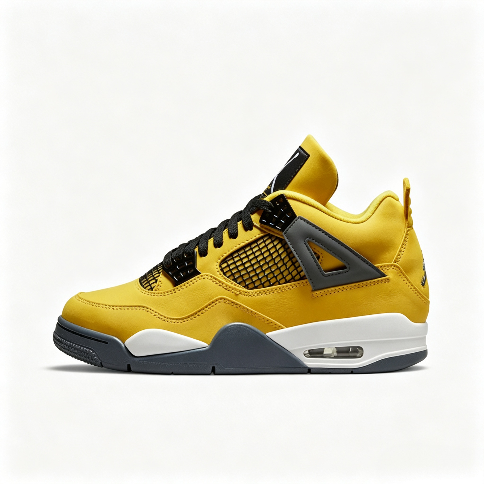 Air Jordan 4 Retro AJ4 Lightning Men's Mid‑Top Vintage Basketball Shoes CT8527‑700